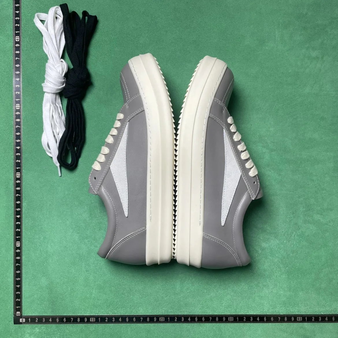 🔥1:1 batch Rick Owens EDFU Suede Leather Vintage Low 'Dust Milk'