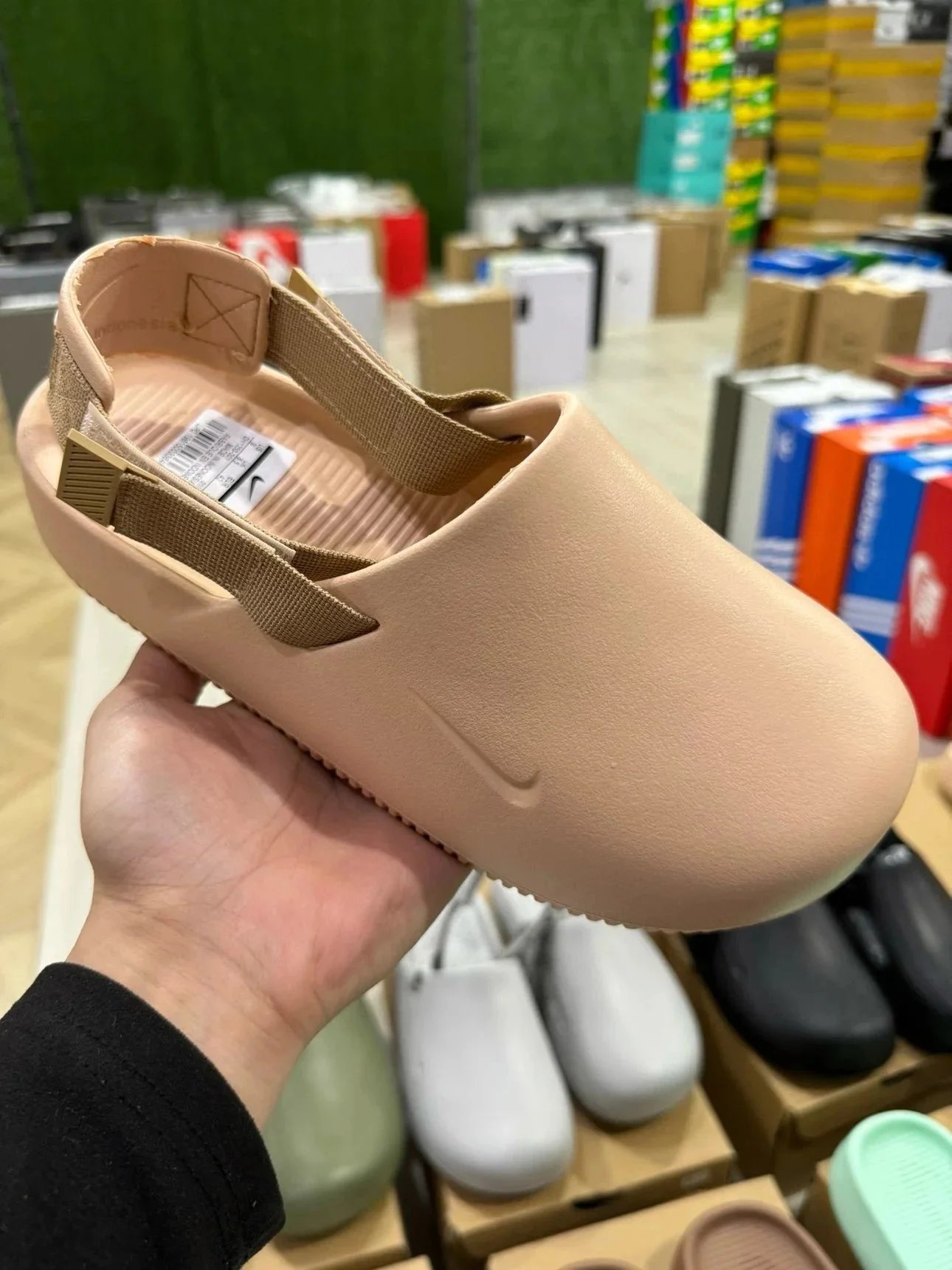Designer Shoes 绿扣同源 纯原版本 Calm Slide 轻便舒适运动拖鞋 白色 褐色 薄荷绿 黑色 米色 绿色 油绿色 灰色麻黄