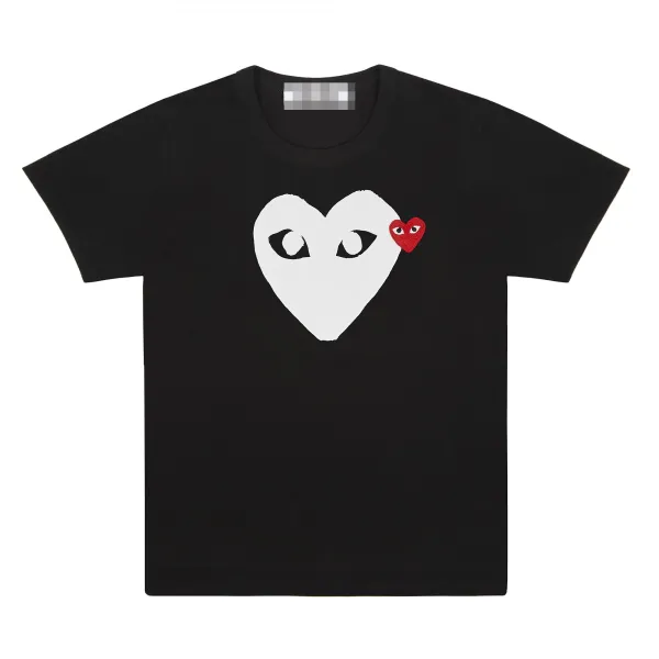 Play Comme des Garçons Heart Eyes Black T-Shirt - 1