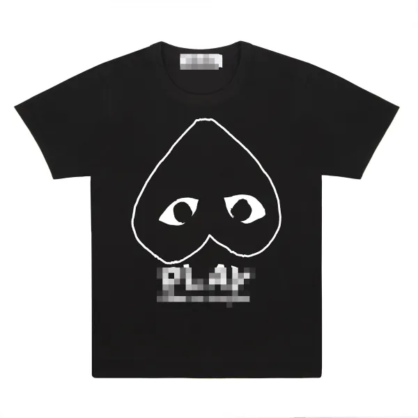 Play Comme des Garçons Heart Eyes Black T-Shirt - 1