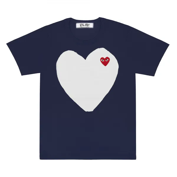 Play Comme des Garçons Heart T-Shirt Navy - 1