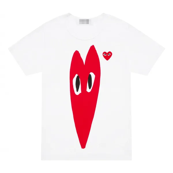 Play Comme des Garçons Heart Eyes Red Graphic T-Shirt - 1