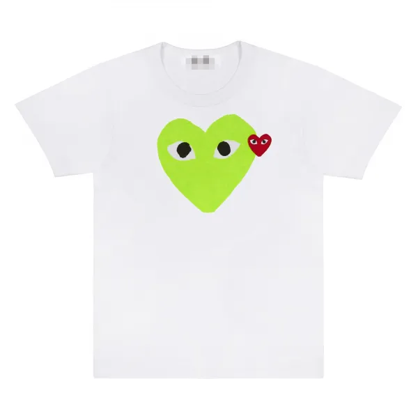 Play Comme des Garçons Heart Eyes T-Shirt White - 1