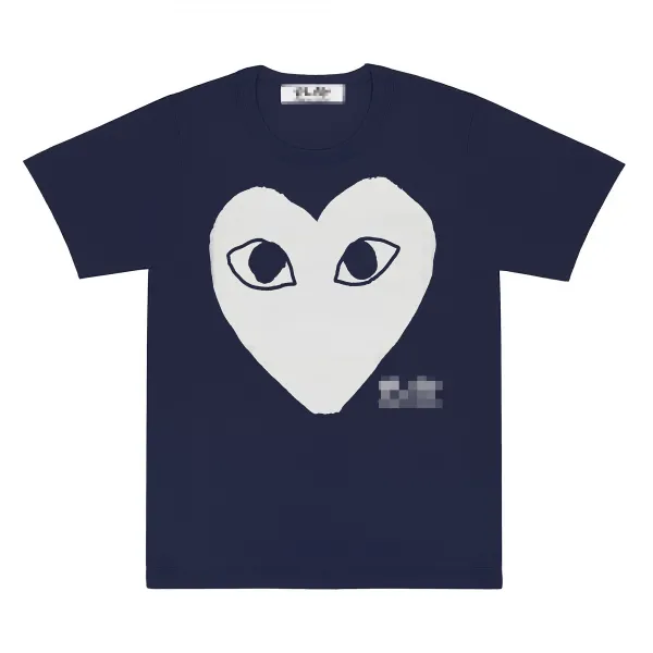 Play Comme des Garçons Heart Eyes Navy T-Shirt - 1