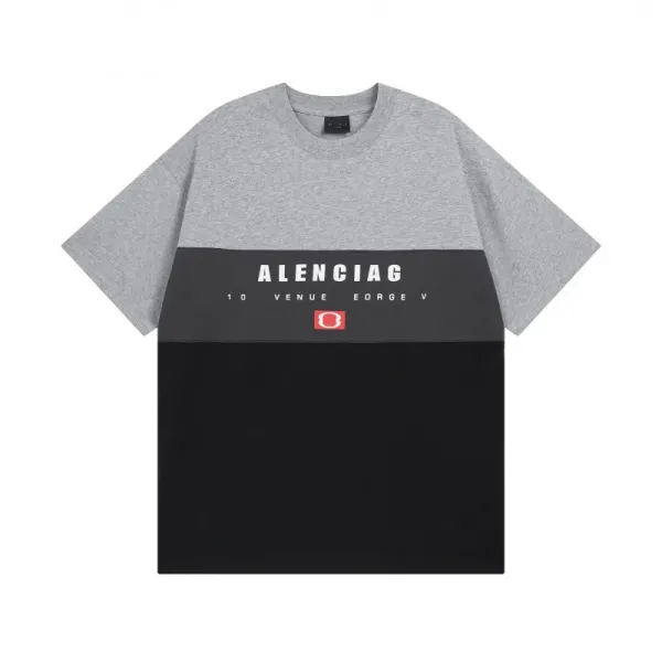Balenciaga Alenciac Color-Block T-Shirt Gray / Black - 1