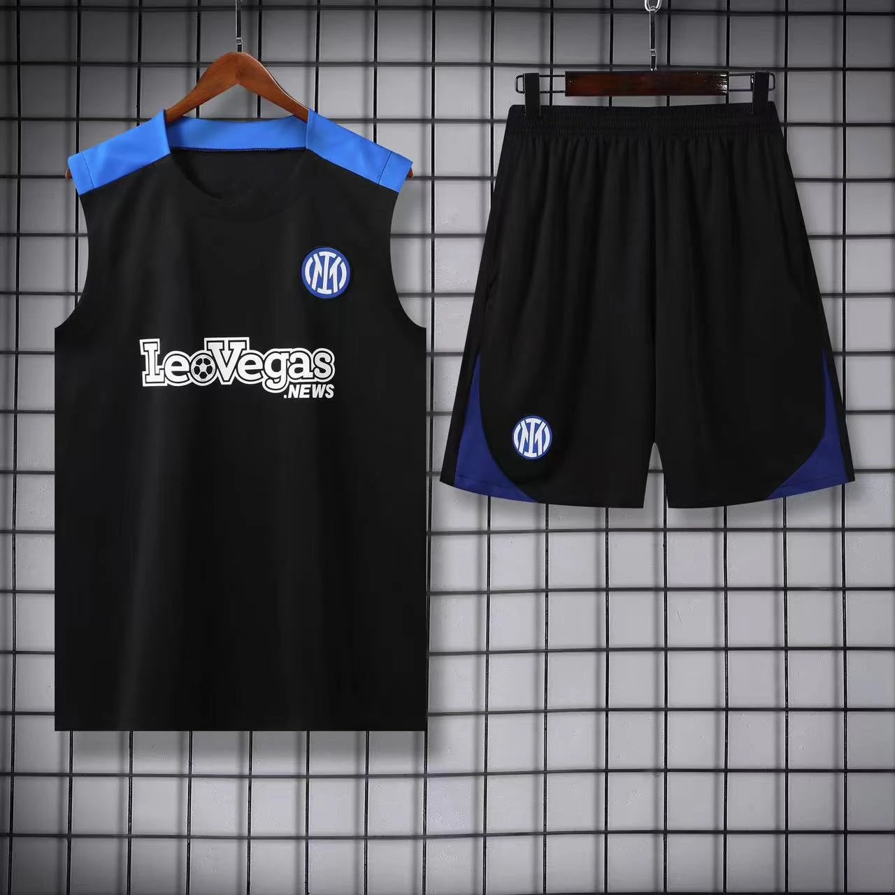 Paris Saint-Germain Matching Sets Football Training Vest and Shorts Set — 2425 Inter black