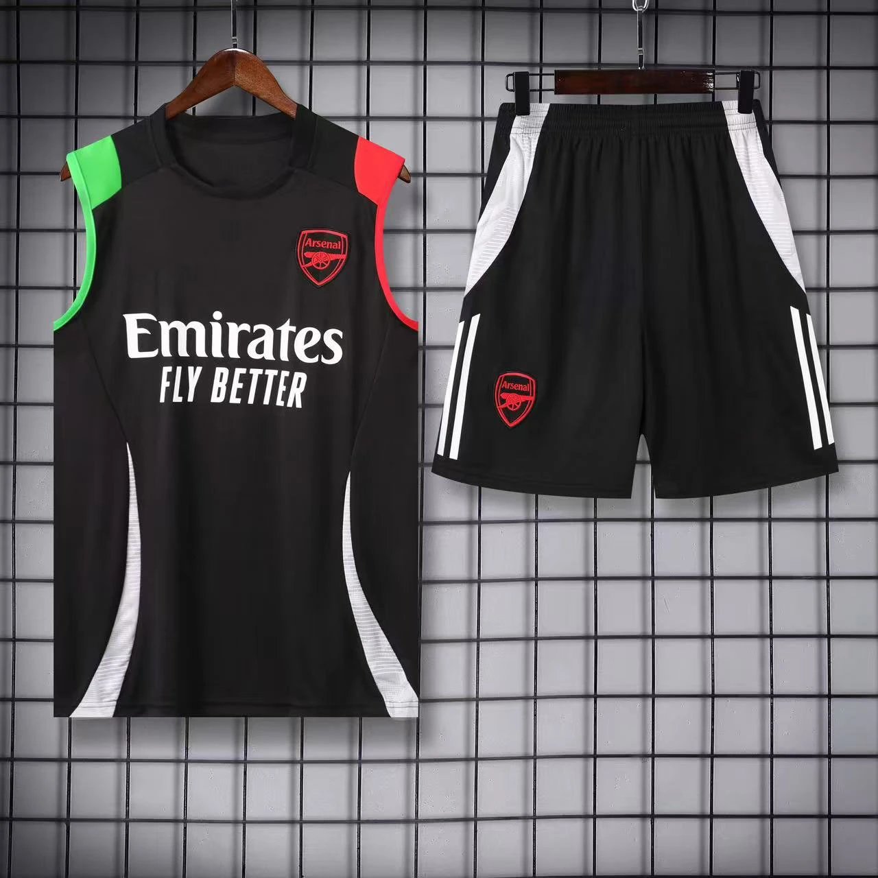 Paris Saint-Germain Matching Sets Football Training Vest and Shorts Set — 2425 Arsenal Black