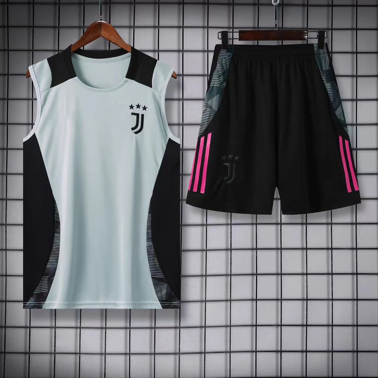 Paris Saint-Germain Matching Sets Football Training Vest and Shorts Set — 2425 Juve Dark Grey