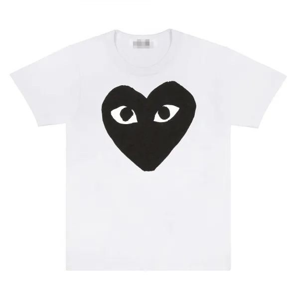 Play Comme des Garçons Heart Eyes White T-Shirt - 1