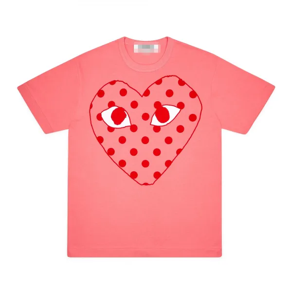 Play Comme des Garçons Heart Eyes Polka Dot Pink T-Shirt - 1