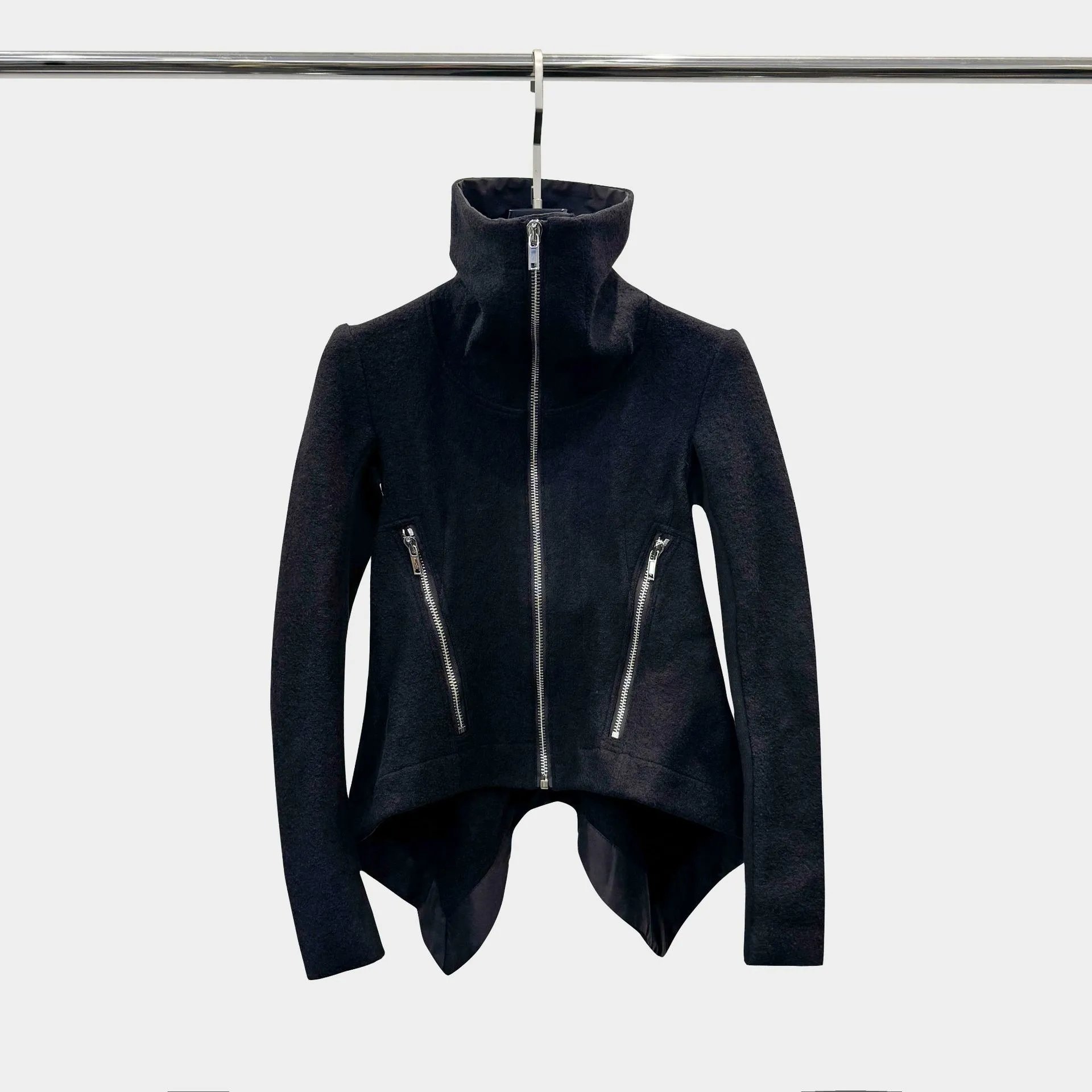 Rick Owens Black Wool Jacket