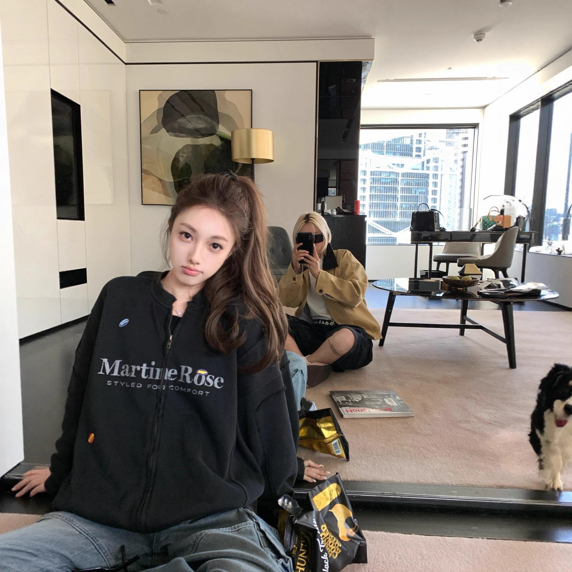 Martine Rose Zip Up Cardigan