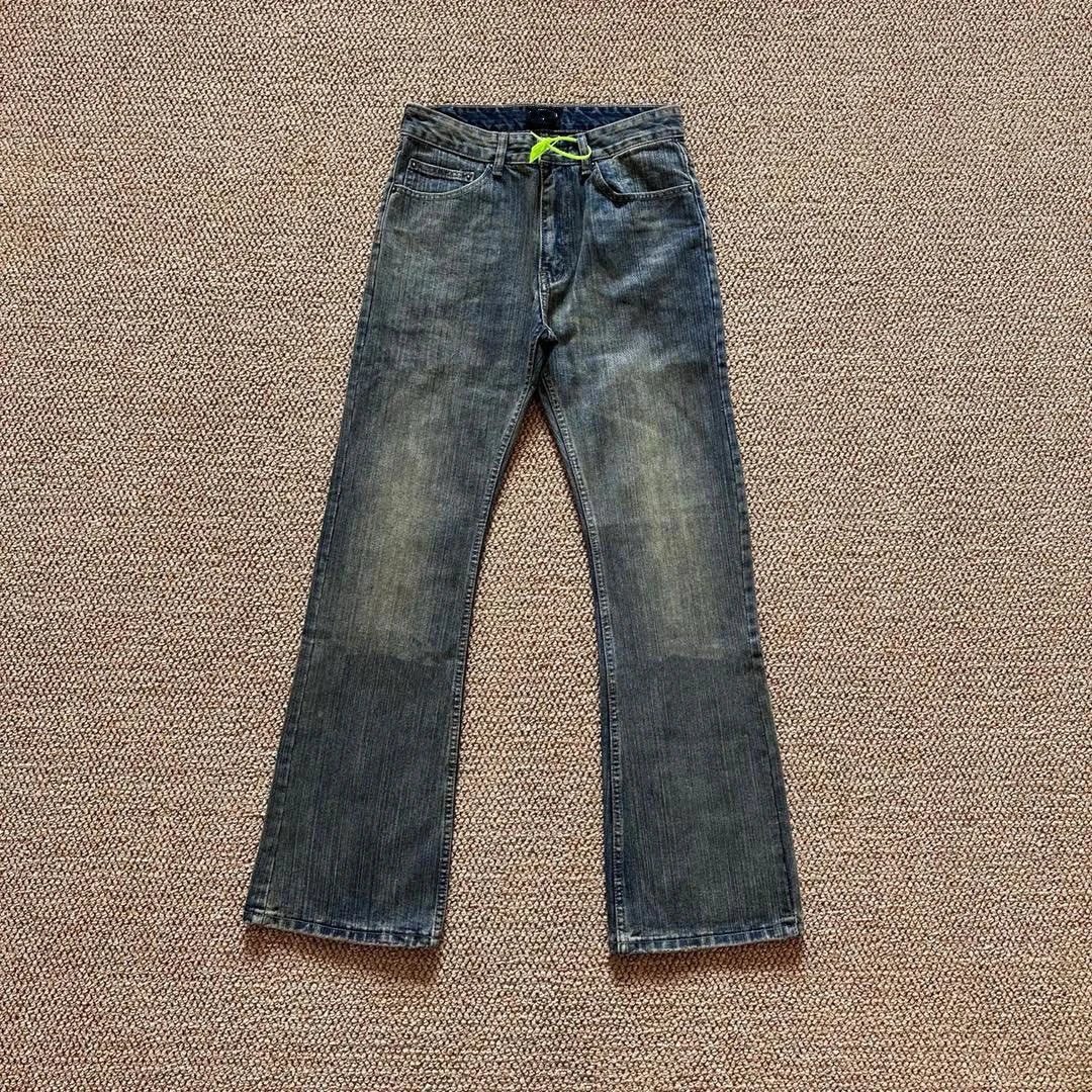 Hot Selling In Stock Correct Version BL New Bootcut Straight Leg Jeans Long Pants Loose Fit Unisex