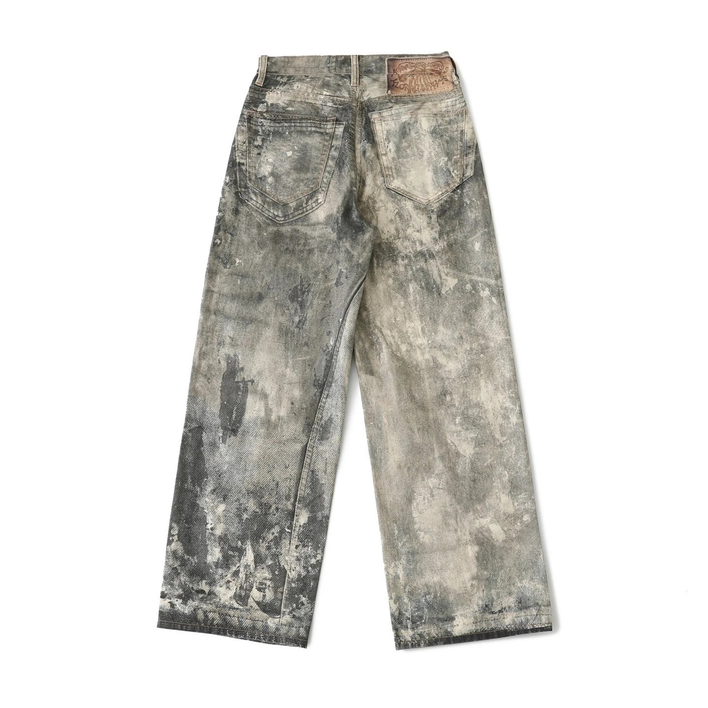 Denim Mud-Dye Distressed Jeans photo 6