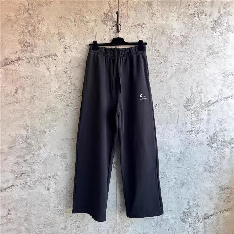 Black Wide-Leg Sweatpants