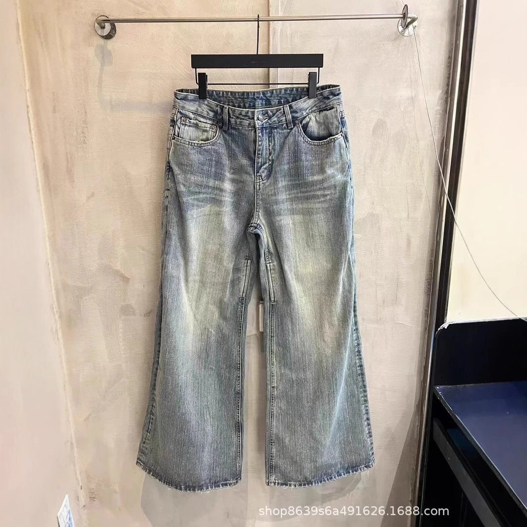 Balenciaga Flared Washed Denim