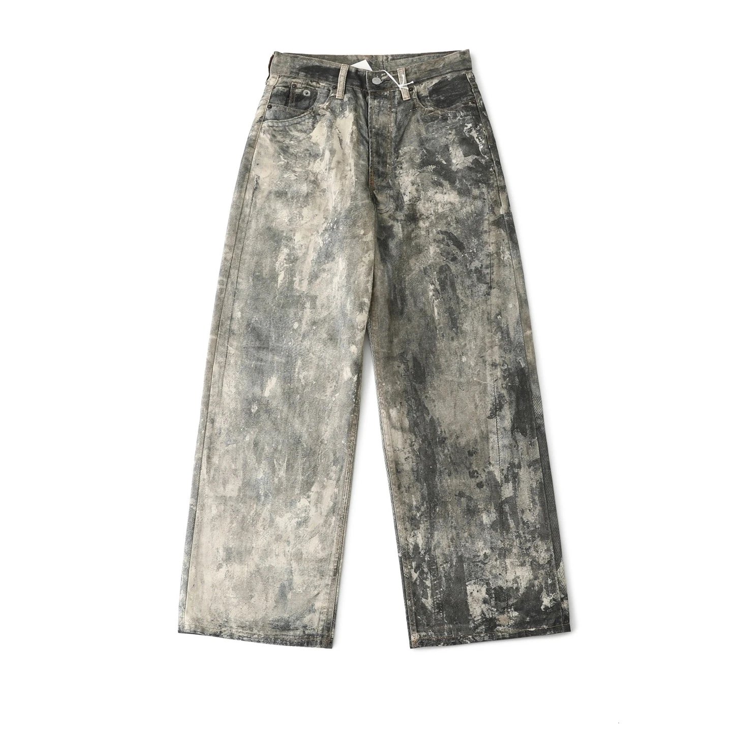 Denim Mud-Dye Distressed Jeans photo 5