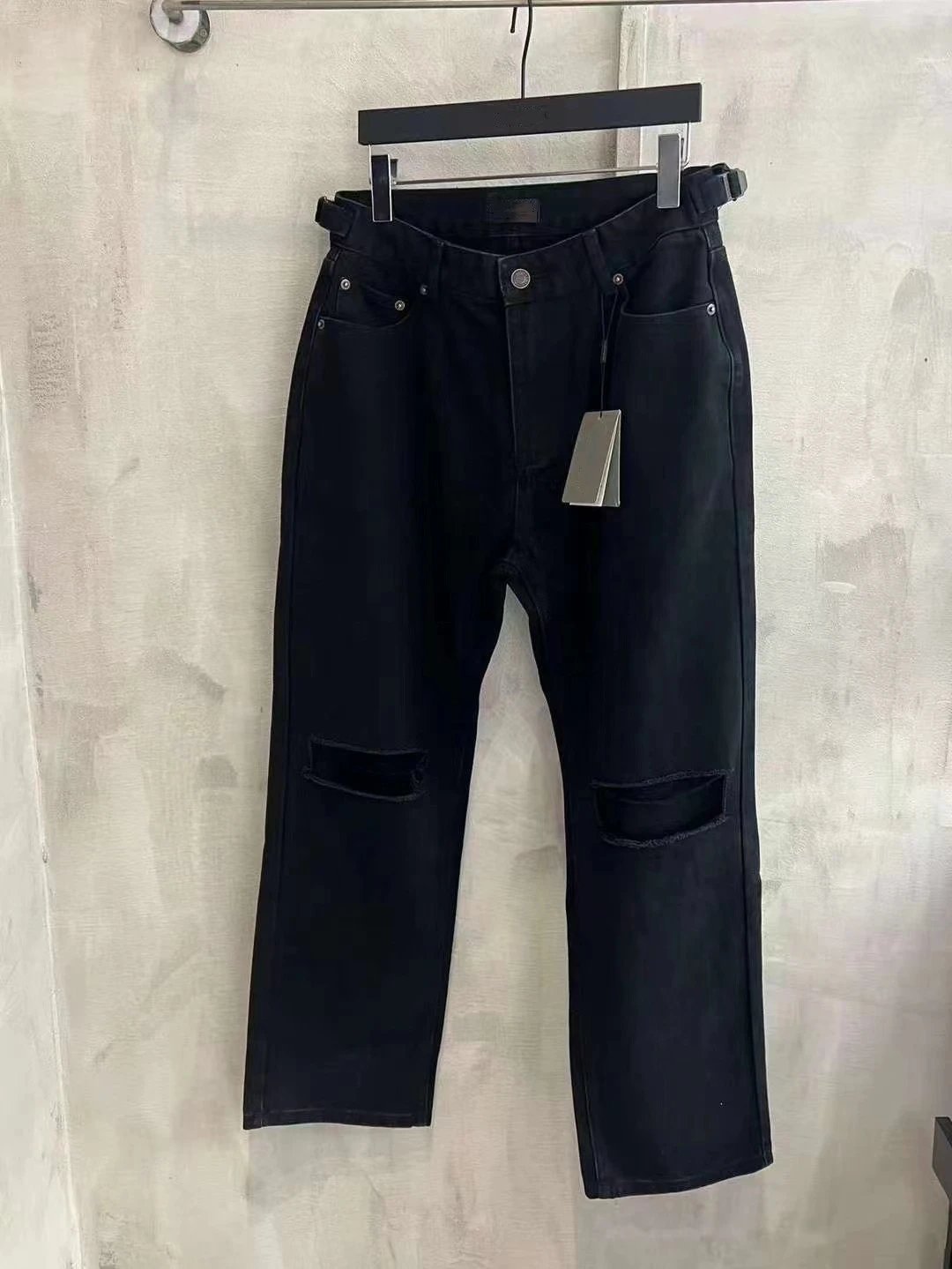 Flared Straight Denim Jeans photo 8
