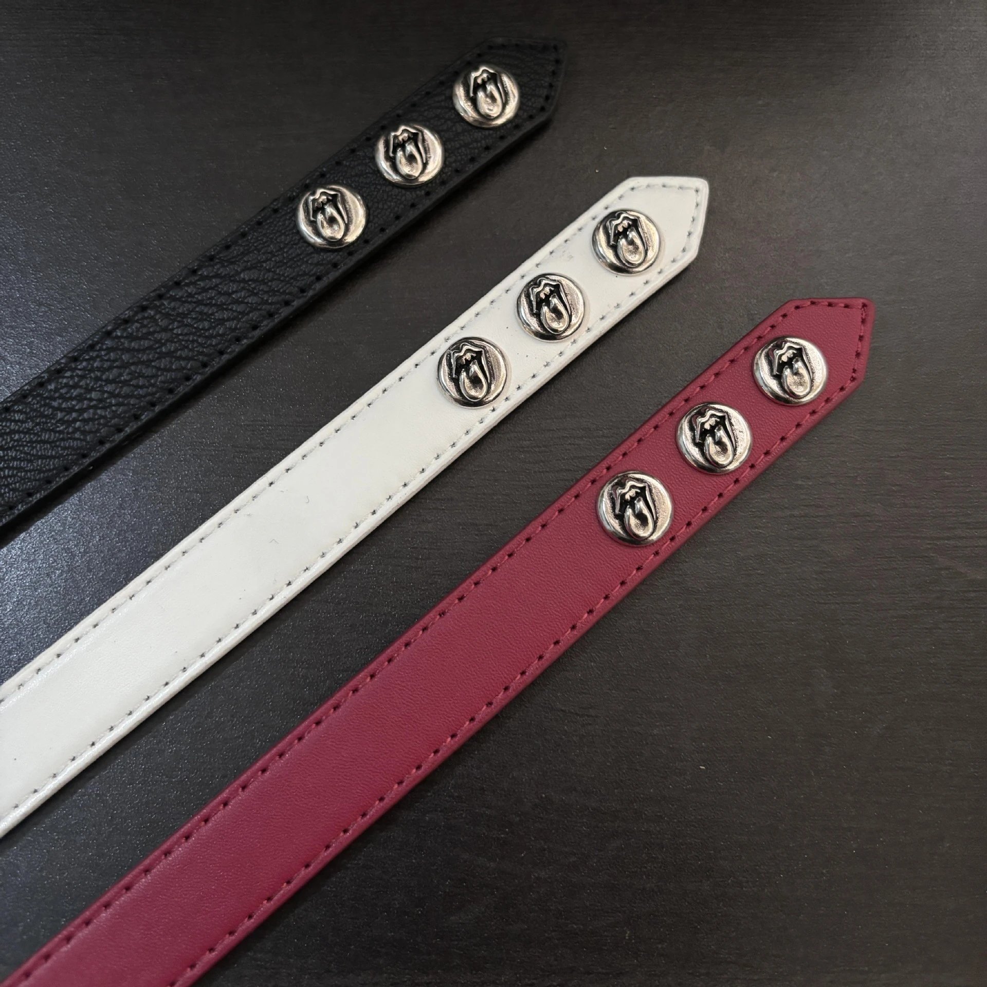Chrome Hearts Leather Bracelet (Budget)