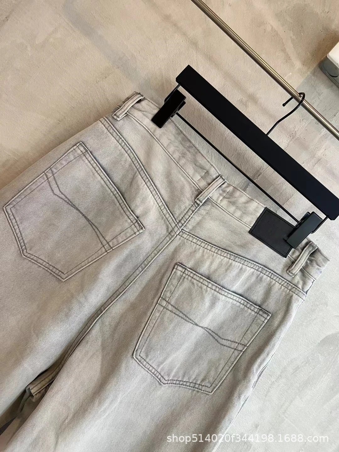 Micro Flare Straight Denim Jeans photo 8