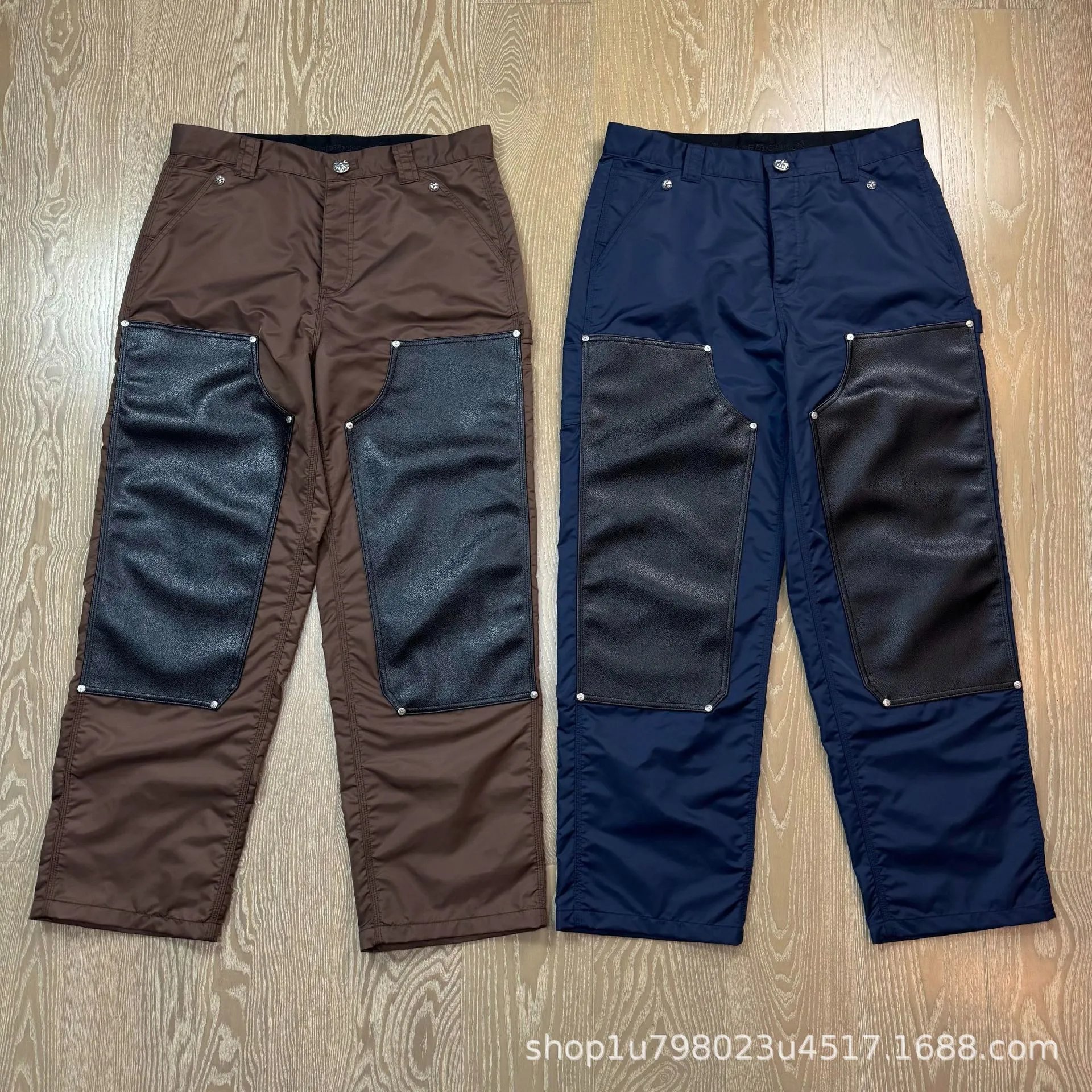 Chrome Hearts Leather Patch Cargo Pants