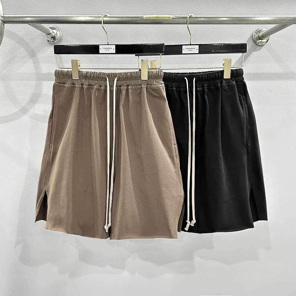 Rick Owens Cut Drawstring Shorts