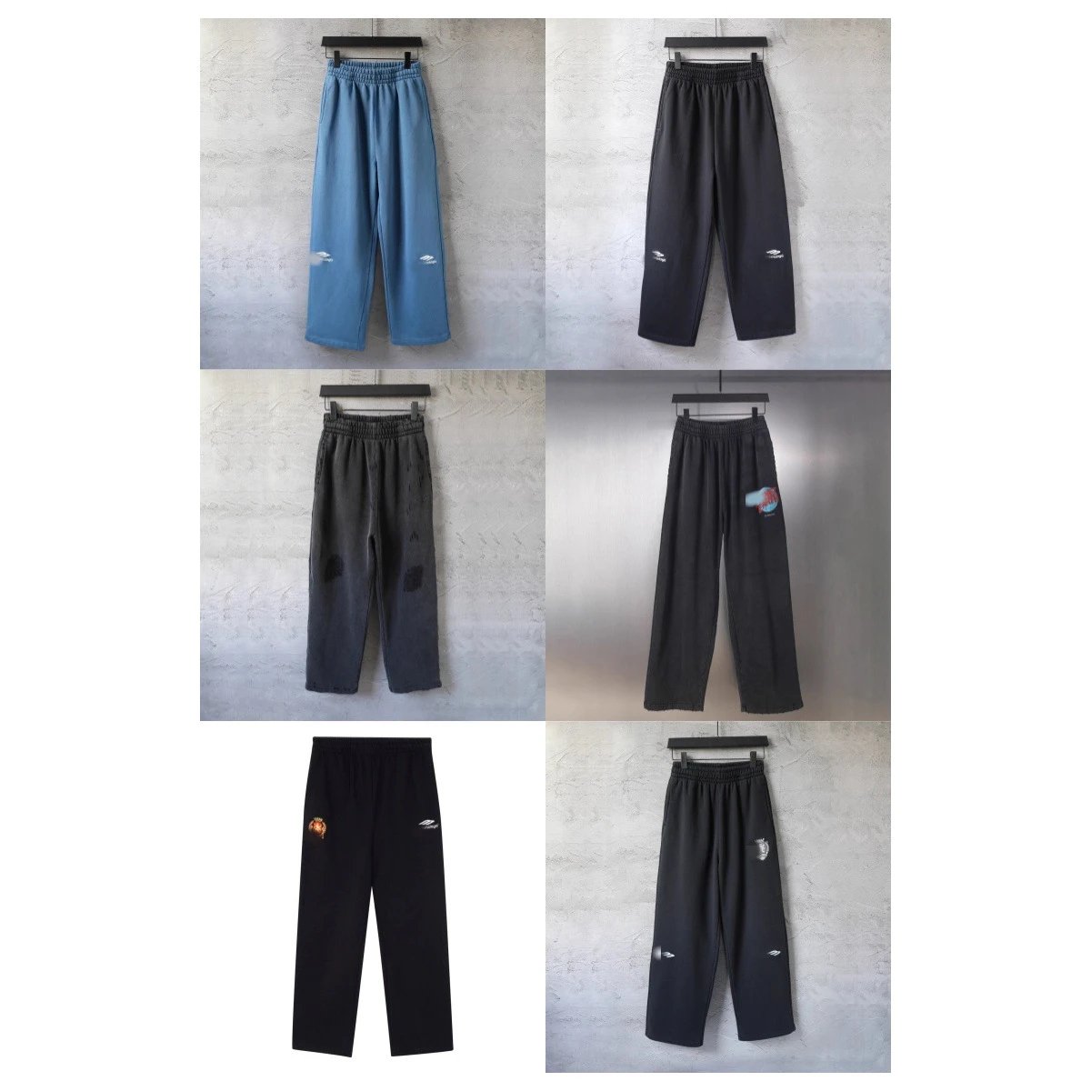 Cross border High Version B Home 25 Year New Product Small Logo Embroidered High Street Loose Edition Couple's Pants Now Available