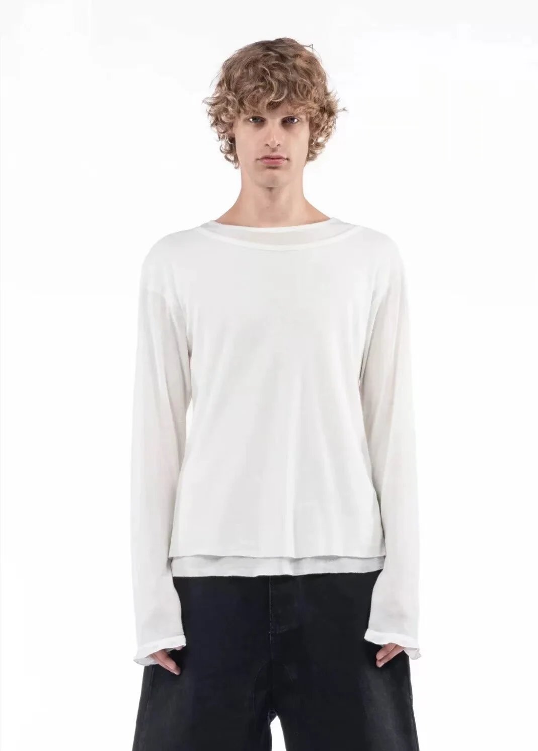 Other T-shirt Long Sleeve Layered White