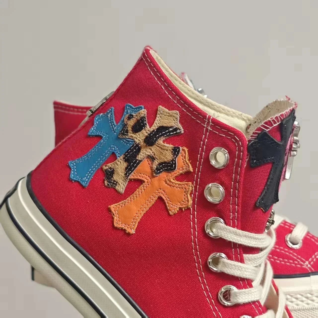 Chrome Hearts Converse Highs