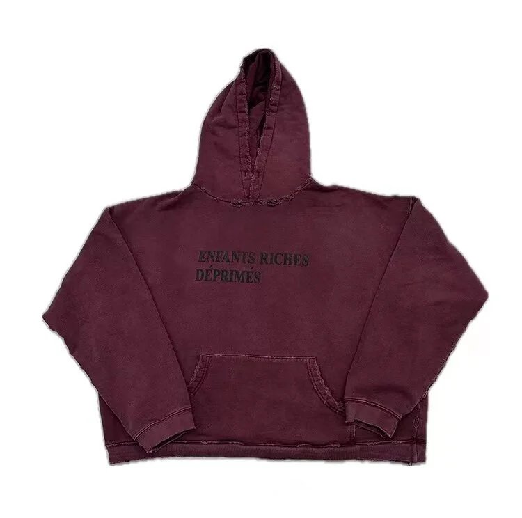 Enfants Riches Déprimés Distressed Sweater Burgundy