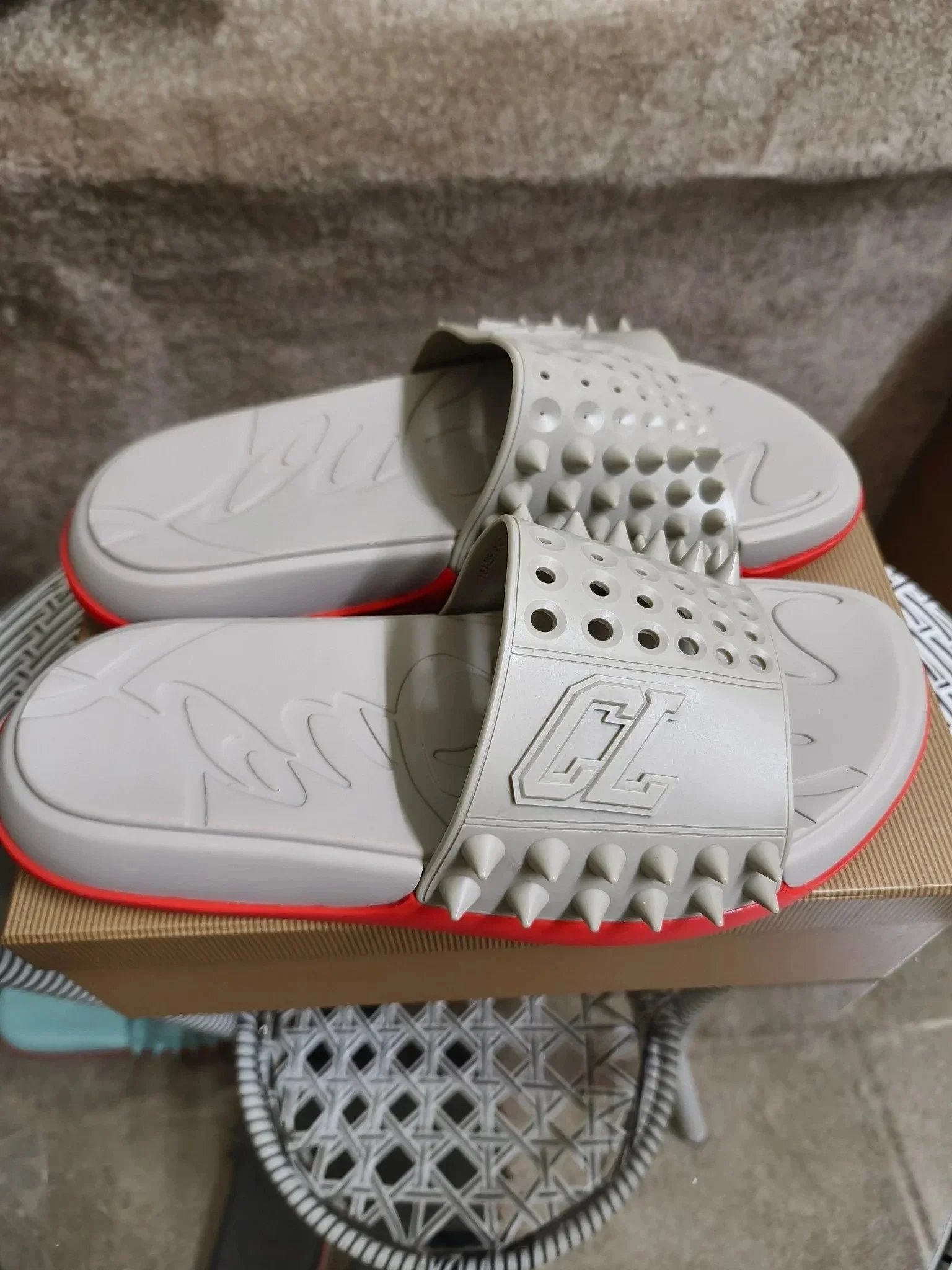 Christian Louboutin Slippers Spiked Slide — 3