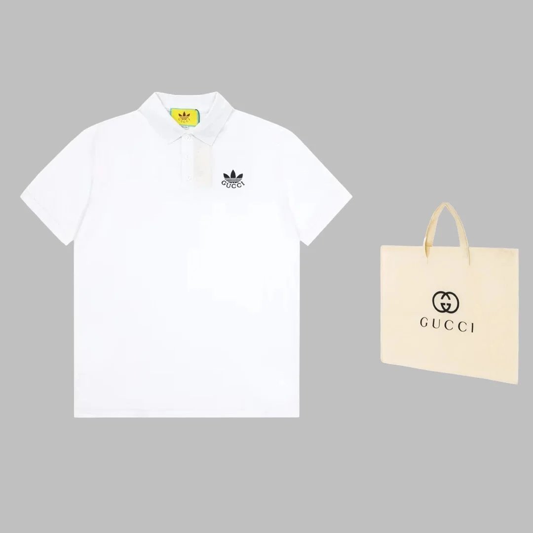Gucci White Polo Shirt with Bag