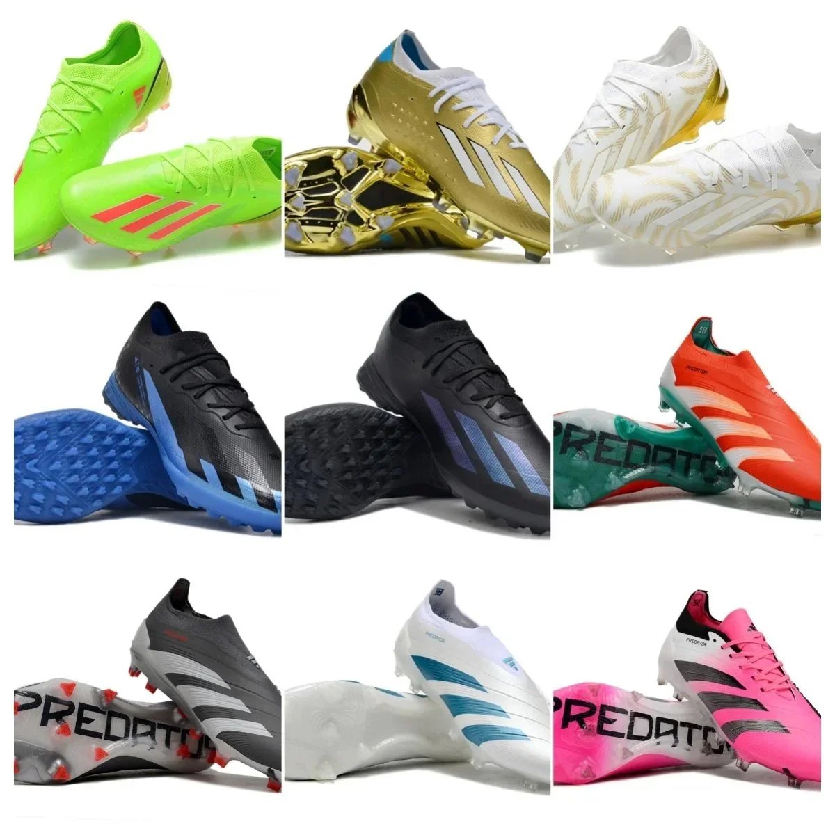 Adidas Predator Football Cleats in Various Colors