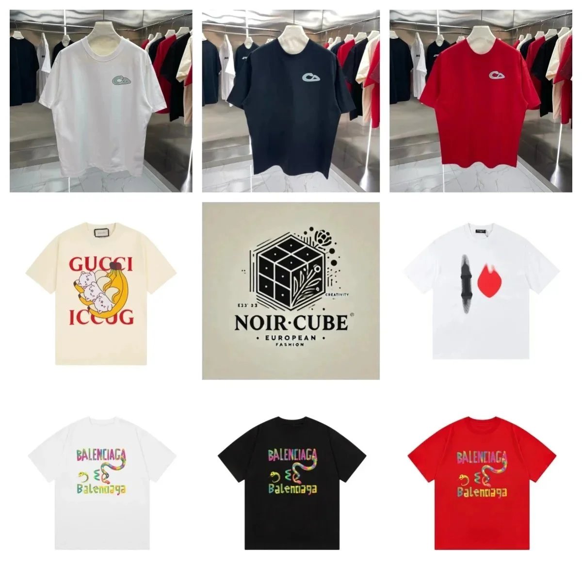 Balenciaga Black Short Sleeve T-Shirt