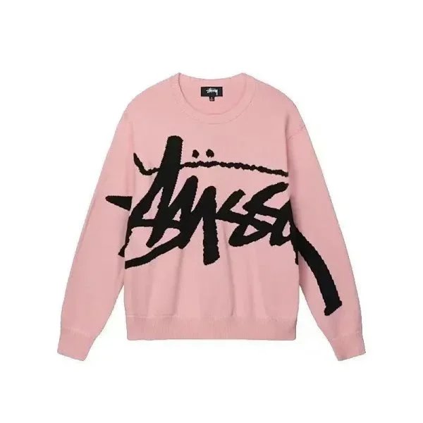 Stussy Pink Crewneck Sweater