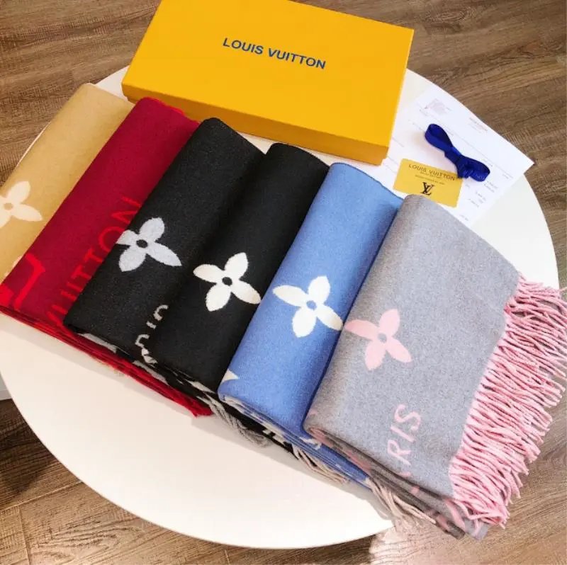 Louis Vuitton Scarf in Various Colors with Monogram Pattern