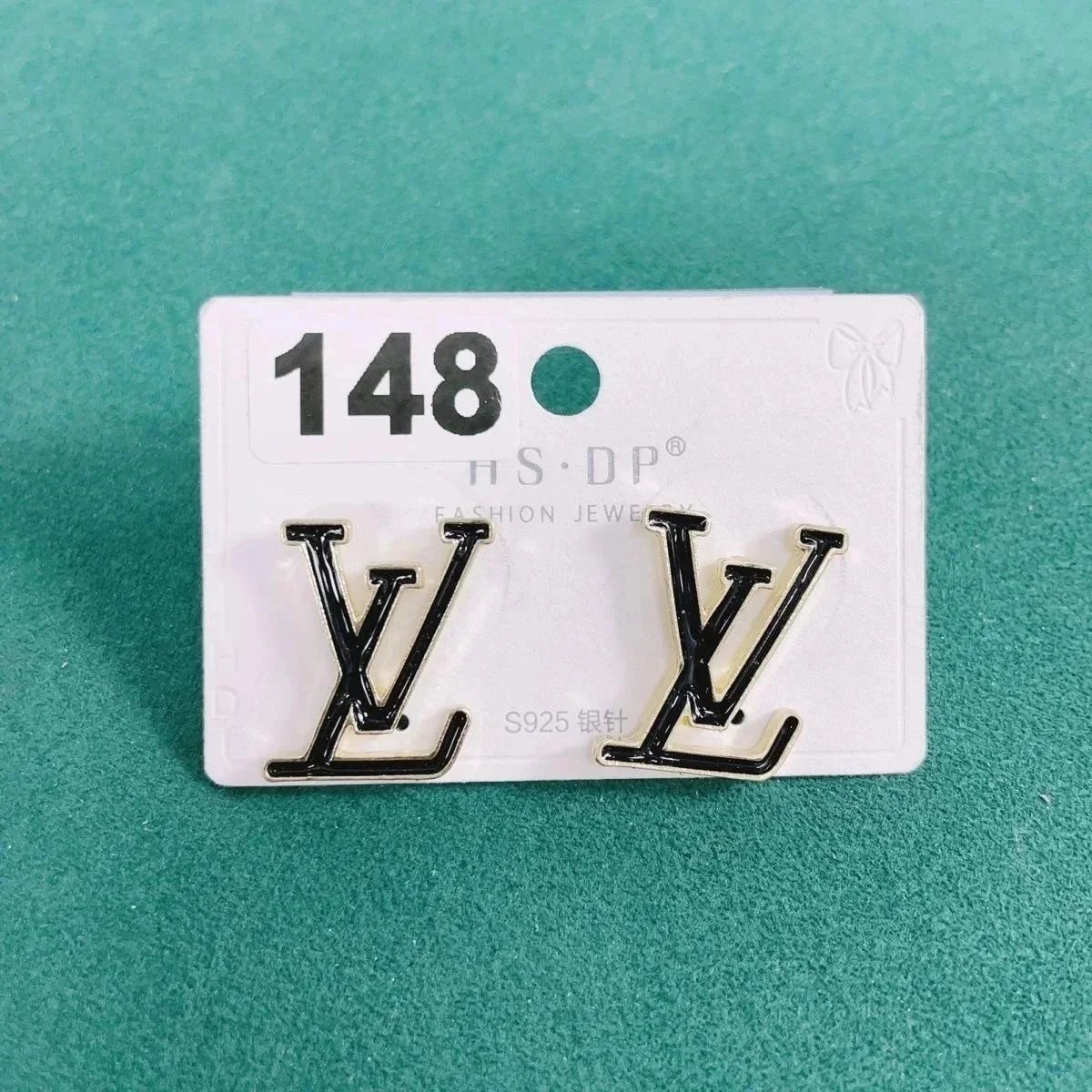 LV Logo Stud Earring