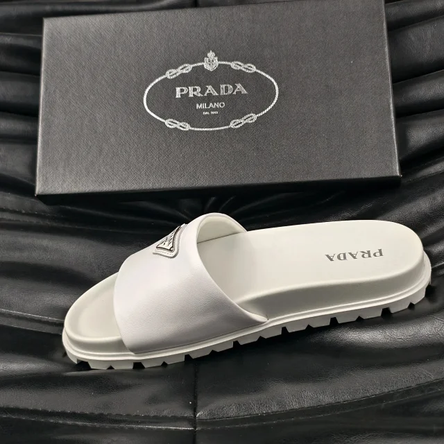Prada Sandals Logo Detail Slide product detail image 5