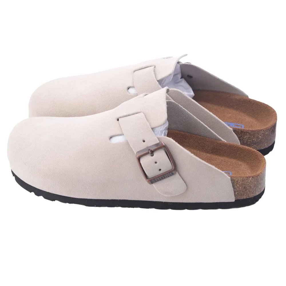 Beige suede