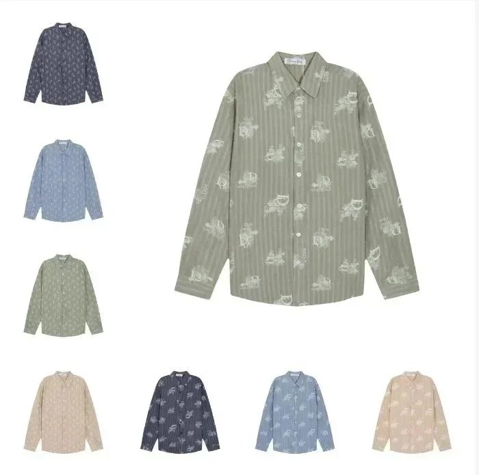 Ralph Lauren Green Striped Long Sleeve Shirt