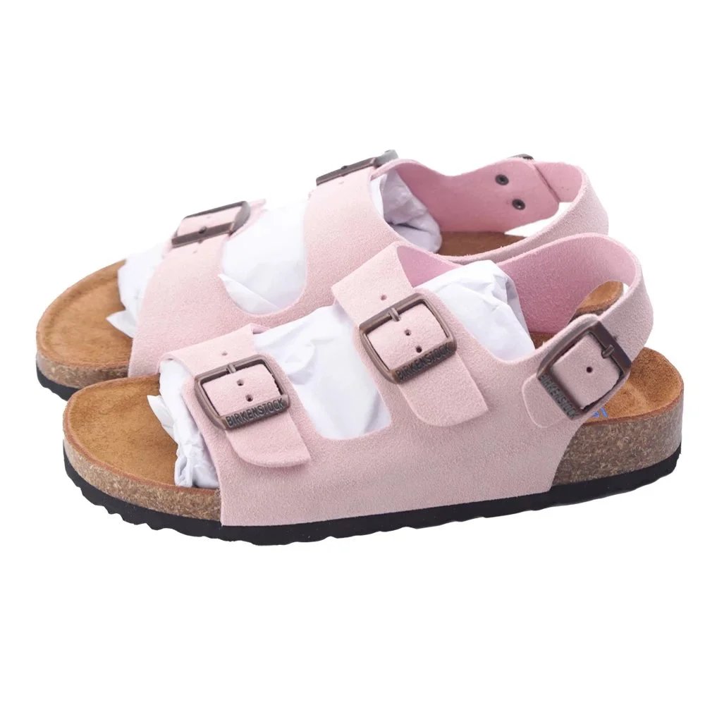 Pink Suede Sandals