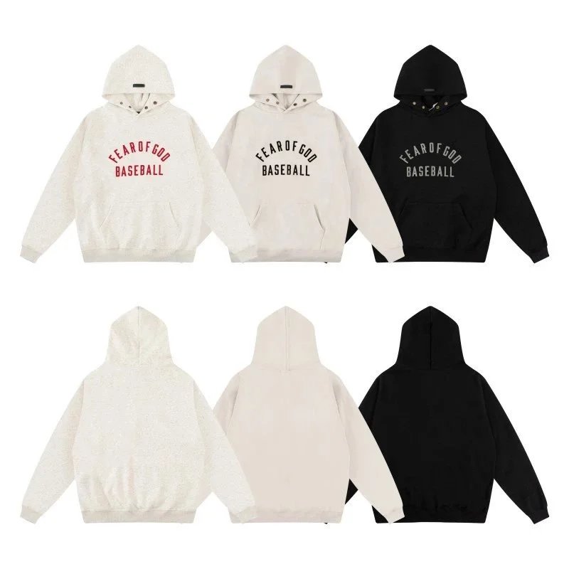 Fear of God Black Baseball Hoodie