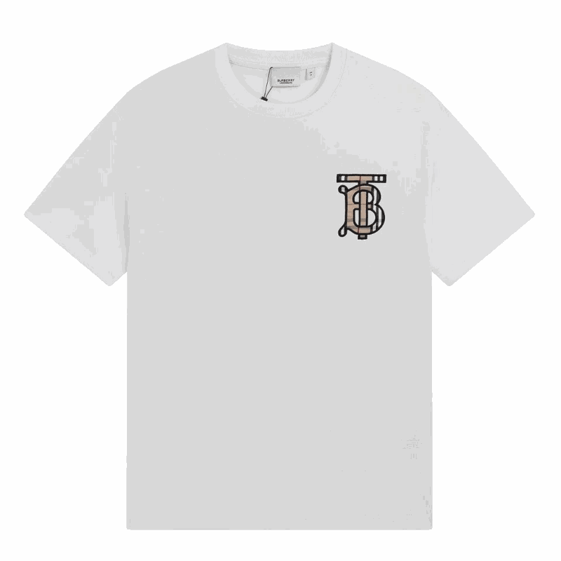 Burberry White TB Monogram T-Shirt