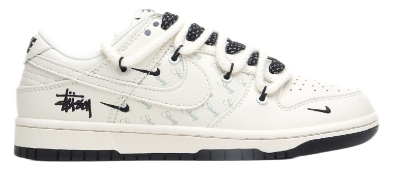 Nike x A Bathing Ape Air Jordan 1 Low 'Bapesta' Navy Beige Sneakers - 31