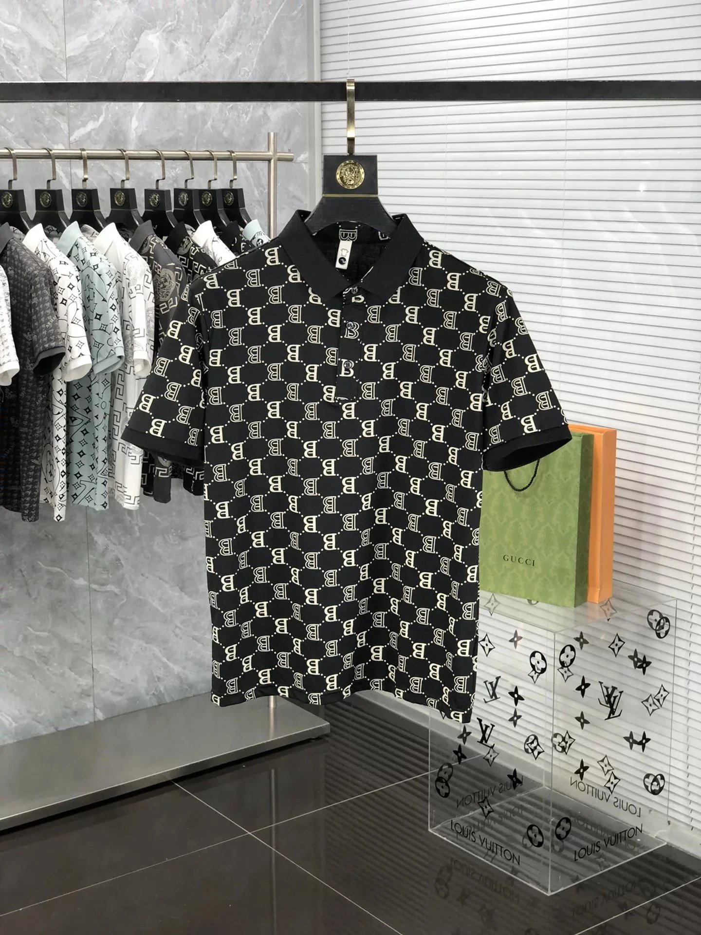 Burberry Black Short Sleeve Polo