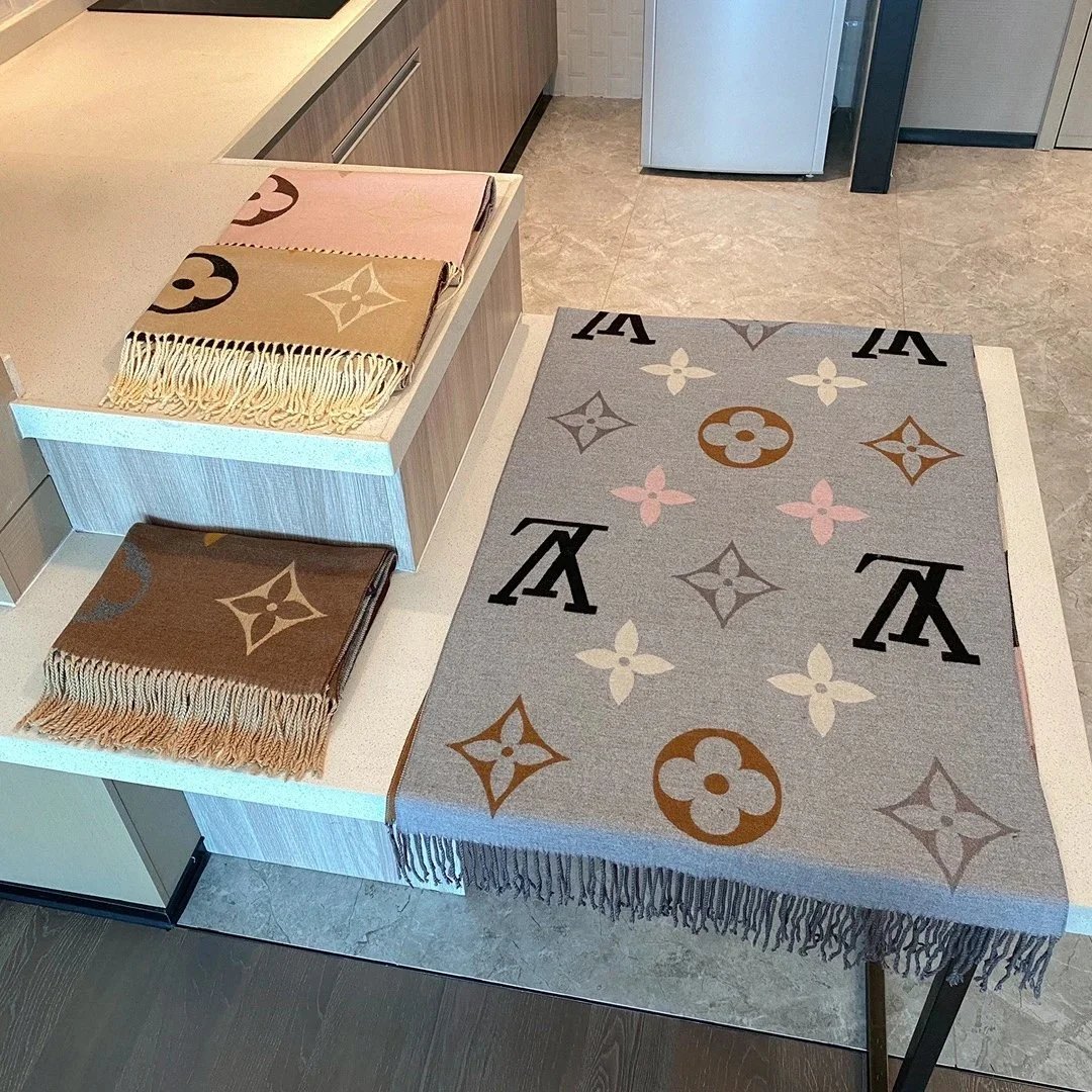 Louis Vuitton Grey Monogram Scarf