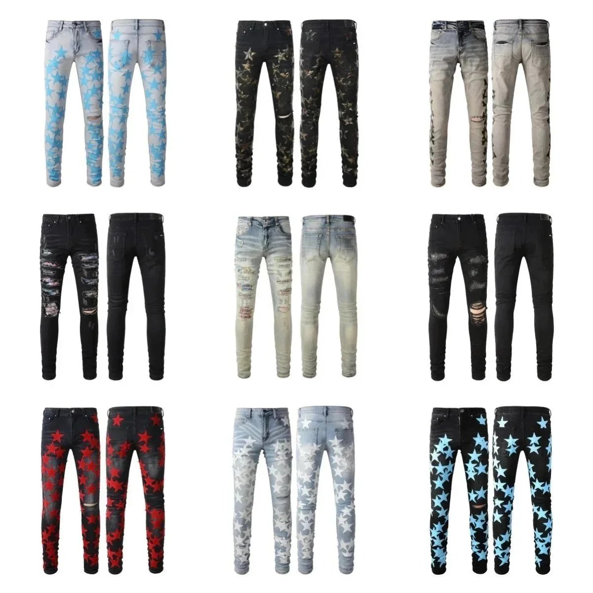 Amiri Star Print Rip