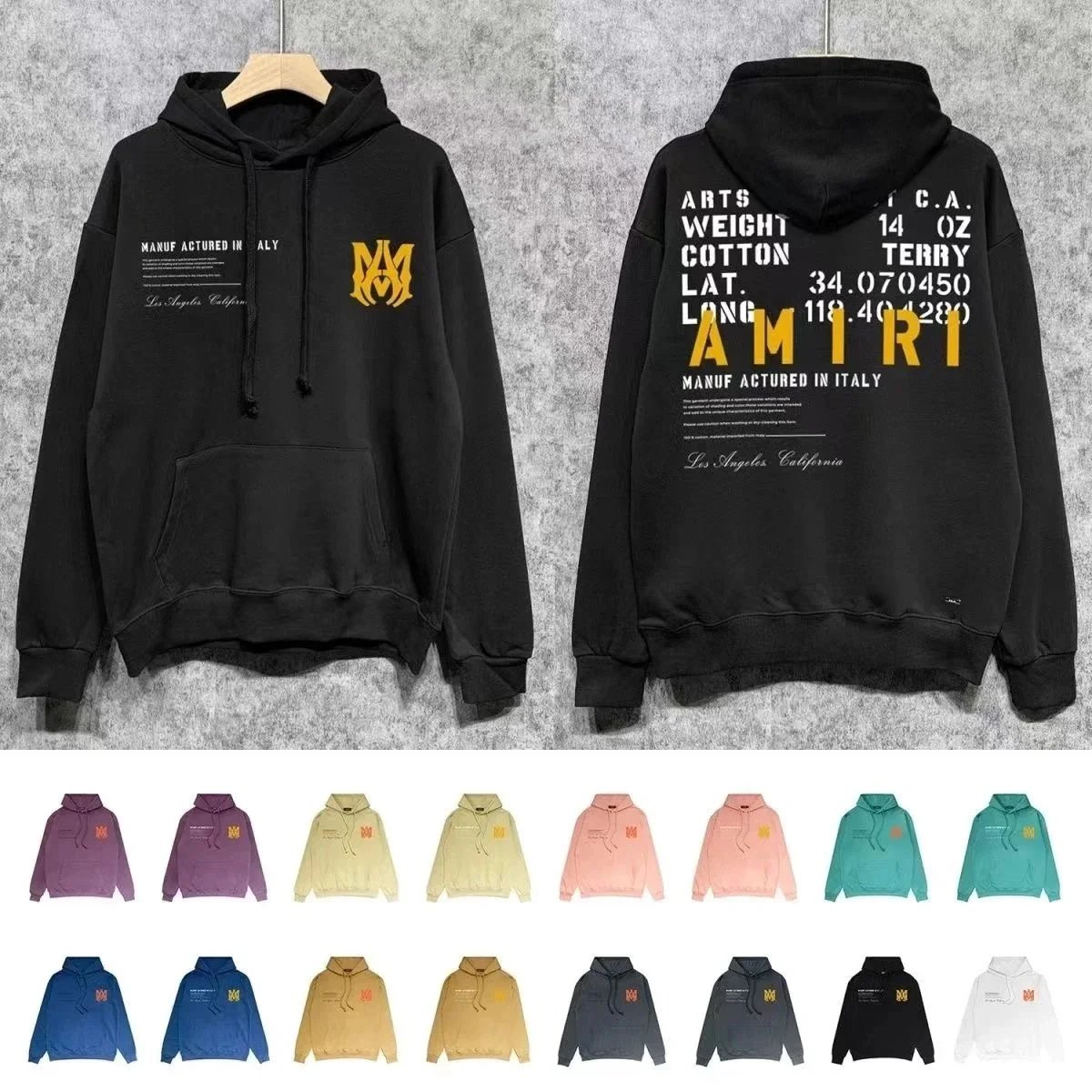 Amiri Black Hoodie S