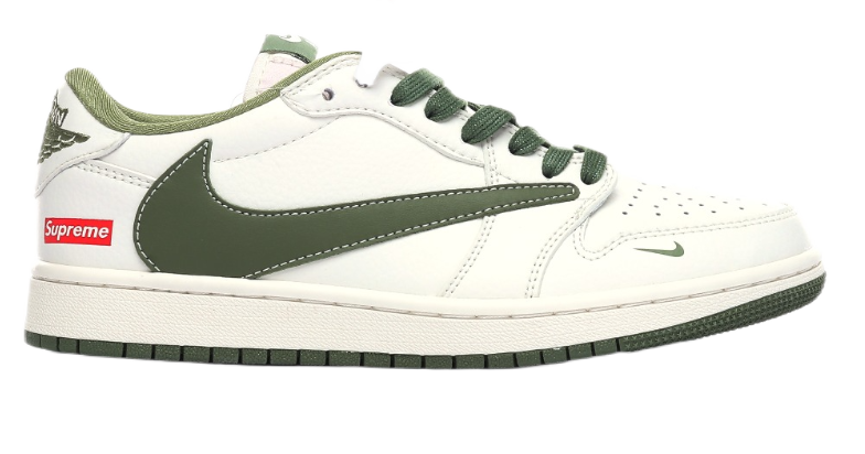 Nike x A Bathing Ape Air Jordan 1 Low 'Bapesta' Navy Beige Sneakers - 14