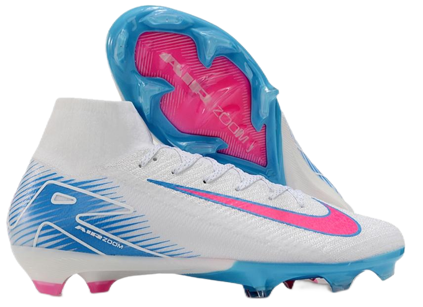 Nike Mercurial Superfly VII Elite FG Aqua Pink Soccer Cleats Running Shoes - 29